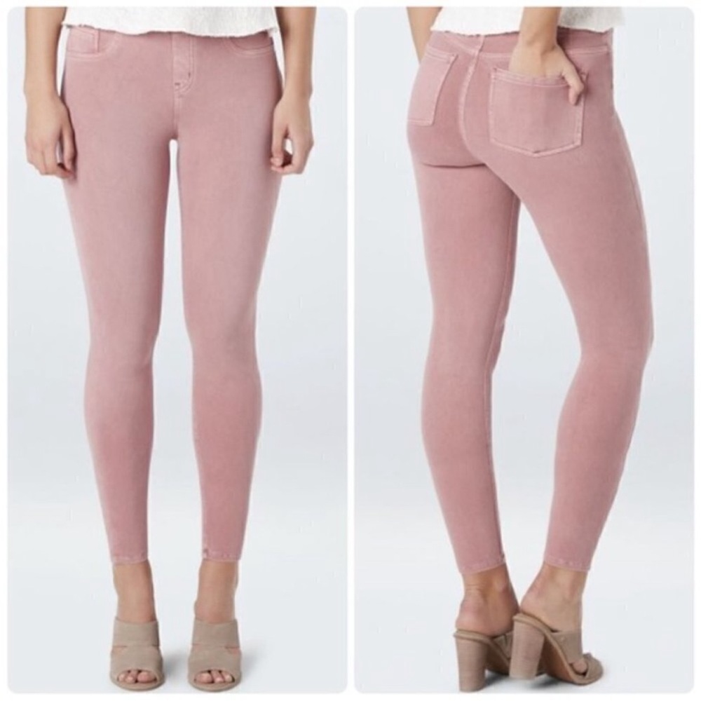 NWT Spanx Jean-ish Ankle‎ Leggings Large Rose Blush Pink